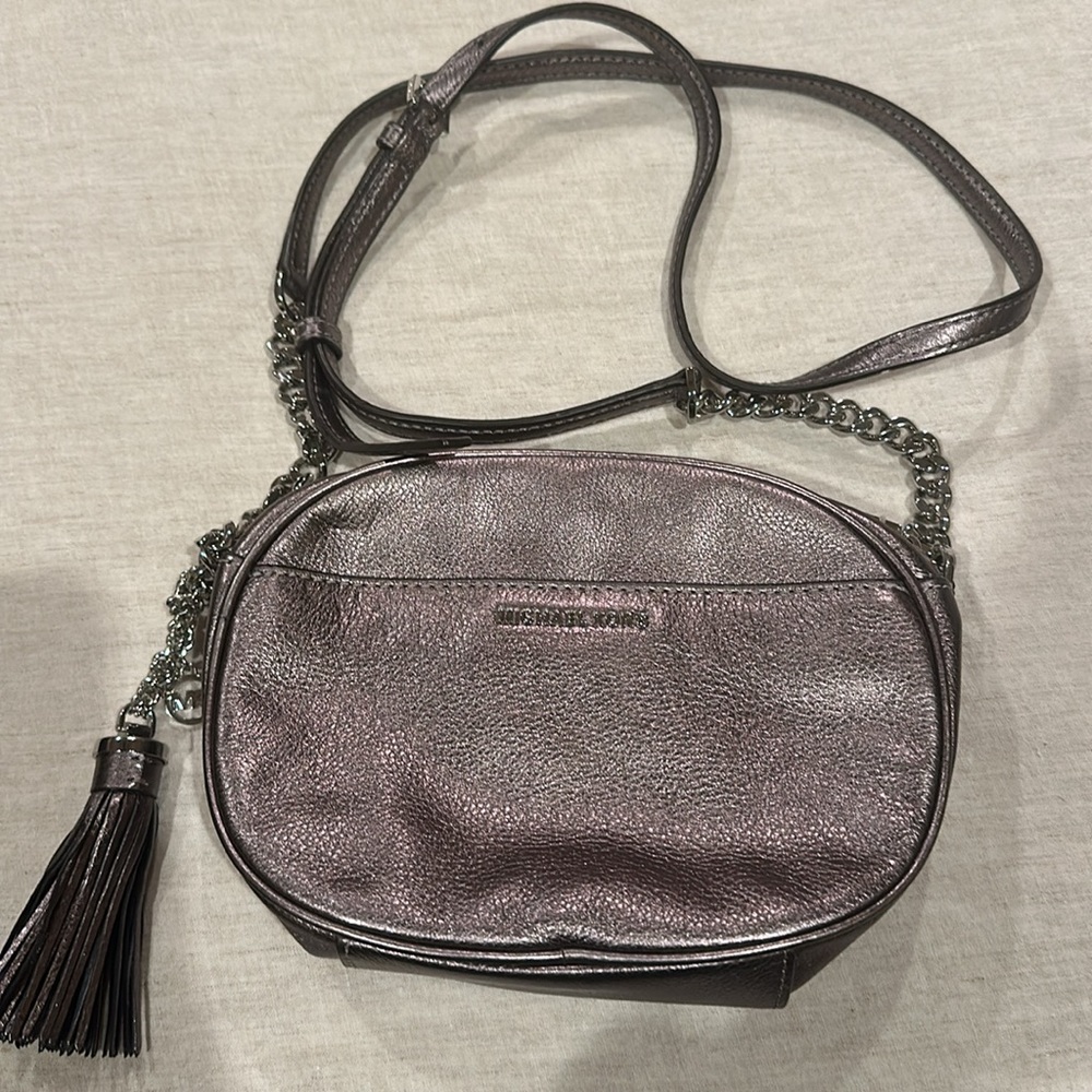 Michael Kors Ginny Studded Leather Crossbody Purse - Picture 2 of 8